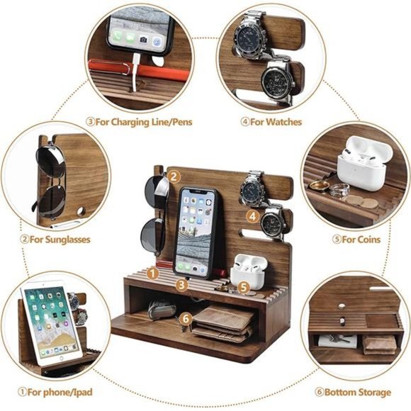 Wooden Storage/Nightstand Organizer - Picture 5 of 6